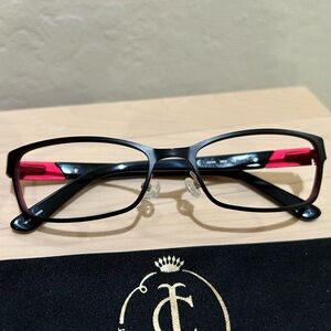 Very New Juicy Couture 135 Eyeglasses Eyewear Black 52mm 100% Authentic